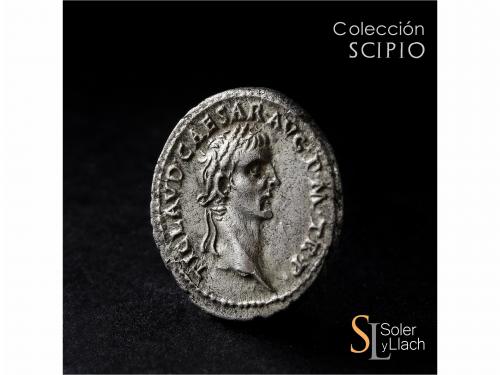 IMPERIO ROMANO. Denario. Acuñada el 41-42 d.C. CLAUDIO. Anv.