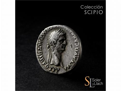 IMPERIO ROMANO. Denario. Acuñada el 50-54 d.C. CLAUDIO y AGR