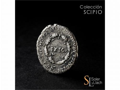 IMPERIO ROMANO. Denario. Acuñada el 54 d.C. AGRIPINA HIJA y 