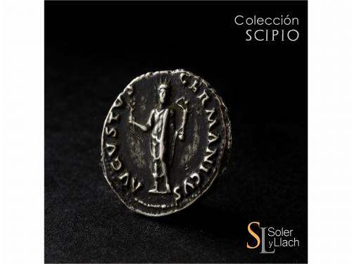 IMPERIO ROMANO. Denario. Acuñada el 64-65 d.C. NERÓN. Anv.: 