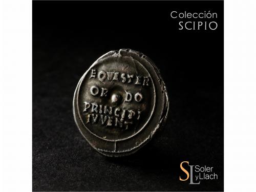 IMPERIO ROMANO. Denario. Acuñada el 51-54 d.C. NERÓN. Anv.: 