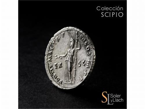 IMPERIO ROMANO. Denario. Acuñada el 60-61 d.C. NERÓN. Anv.: 