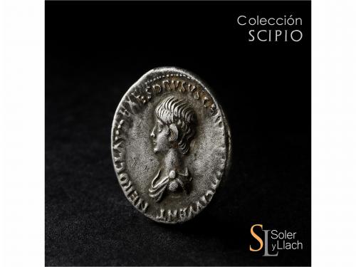 IMPERIO ROMANO. Denario. Acuñada el 50-54 d.C. NERÓN. Anv.: 