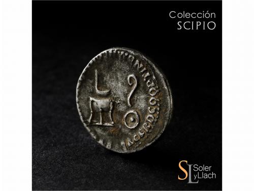 IMPERIO ROMANO. Denario. Acuñada el 50-54 d.C. NERÓN. Anv.: 