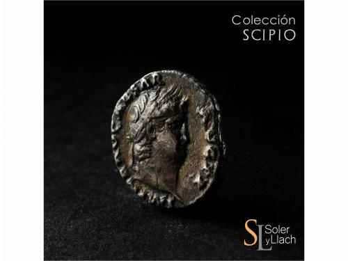 IMPERIO ROMANO. Denario. Acuñada el 66-67 d.C. NERÓN. Anv.: 
