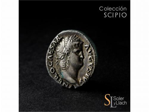 IMPERIO ROMANO. Denario. Acuñada el 65-66 d.C. NERÓN. Anv.: 