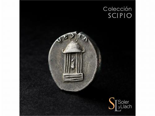 IMPERIO ROMANO. Denario. Acuñada el 65-66 d.C. NERÓN. Anv.: 