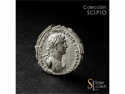 IMPERIO ROMANO. Denario. Acuñada el 114-117 d.C. TRAJANO. An