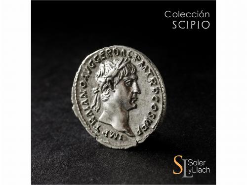 IMPERIO ROMANO. Denario. Acuñada el 104-111 d.C. TRAJANO. An