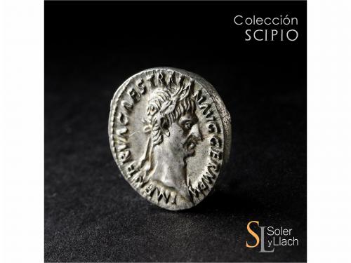 IMPERIO ROMANO. Denario. Acuñada el 98-99 d.C. TRAJANO. Anv.