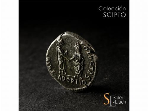 IMPERIO ROMANO. Denario. Acuñada el 117 d.C. ADRIANO. Anv.: 