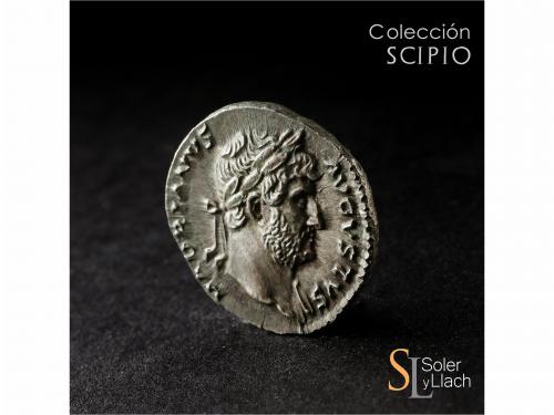 IMPERIO ROMANO. Denario. Acuñada el 125-128 d.C. ADRIANO. An