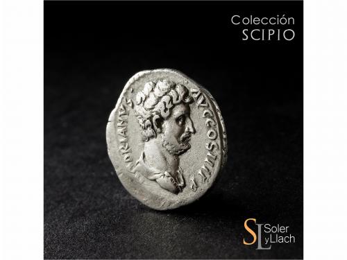 IMPERIO ROMANO. Denario híbrido. Acuñada el 132-134 d.C. ADR