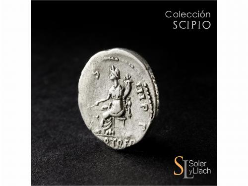 IMPERIO ROMANO. Denario híbrido. Acuñada el 132-134 d.C. ADR