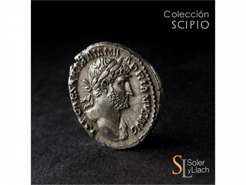 IMPERIO ROMANO. Denario. Acuñada el 119-122 d.C. ADRIANO. An