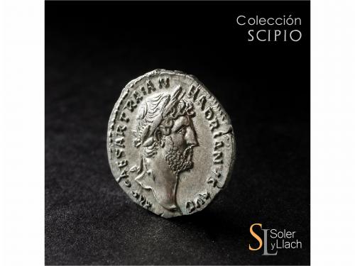 IMPERIO ROMANO. Denario. Acuñada el 119-122 d.C. ADRIANO. An