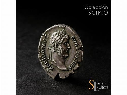 IMPERIO ROMANO. Denario. Acuñada el 134-138 d.C. ADRIANO. An