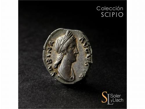 IMPERIO ROMANO. Denario. Acuñada el 128-137 d.C. SABINA. Anv