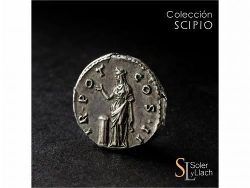 IMPERIO ROMANO. Denario. Acuñada el 137 d.C. AELIO. Anv.: L.