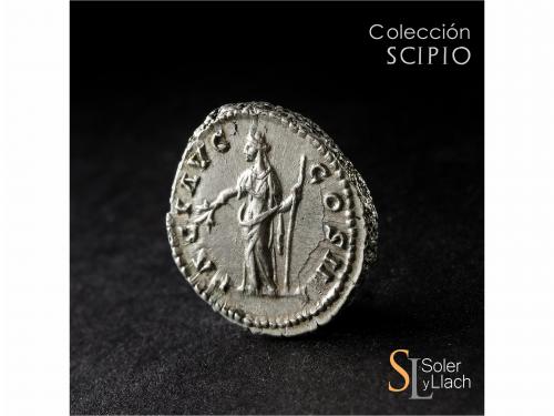 IMPERIO ROMANO. Denario. Acuñada el 159-160 d.C. ANTONINO PÍ