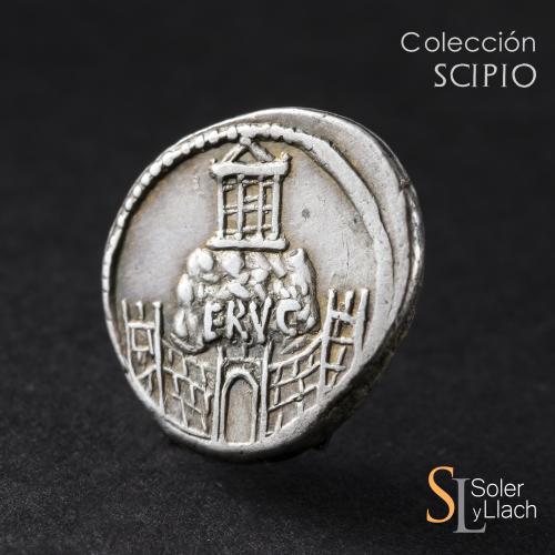REPÚBLICA ROMANA. Denario. 57 a.C. CONSIDIA. C. Considius N