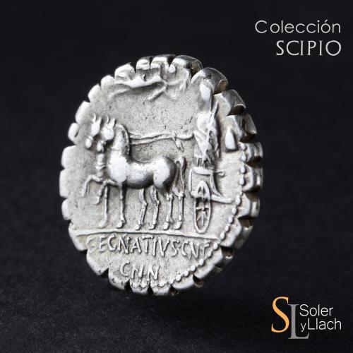 REPÚBLICA ROMANA. Denario. 75 a.C. EGNATIA. Cn. Egnatius Cn