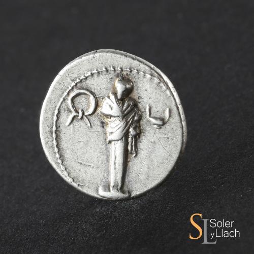 REPÚBLICA ROMANA. Denario. 68-66 a.C. CALPURNIA. M. Calpurn