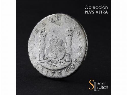 CARLOS III. 8 Reales. 1760. SANTIAGO. J. 26,3 grs. Columnari