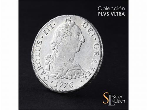 CARLOS III. 8 Reales. 1776/5. SANTIAGO. D.A. 26,92 grs. Acuñ