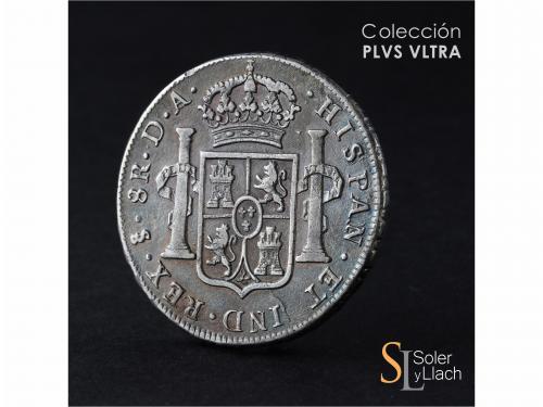 CARLOS III. 8 Reales. 1781. SANTIAGO. D.A. 26,54 grs. Pátina