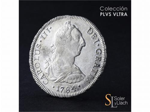 CARLOS III. 8 Reales. 1784. SANTIAGO. D.A. 26,9 grs. S grand