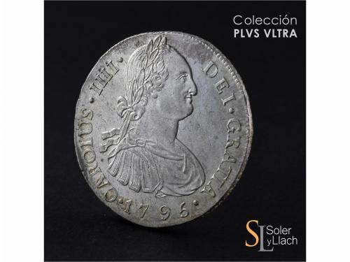 CARLOS IV. 8 Reales. 1795. GUATEMALA. M. 27,03 grs. Levísimo
