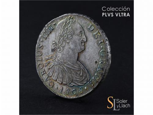 CARLOS IV. 8 Reales. 1808. LIMA. J.P. 27,39 grs. Cordoncillo