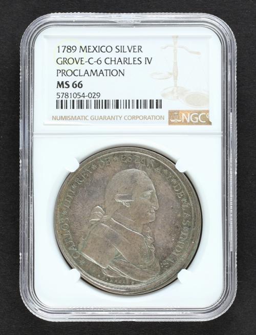 CARLOS IV. 8 Reales. 1789. MÉXICO. 27,06 grs. Proclamación c