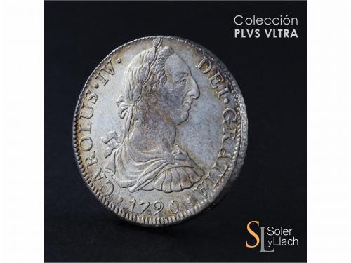 CARLOS IV. 8 Reales. 1790. MÉXICO. F.M. 26,96 grs. Busto de 