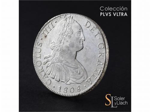 CARLOS IV. 8 Reales. 1808/7. MÉXICO. T.H. 27,01 grs. Pleno b