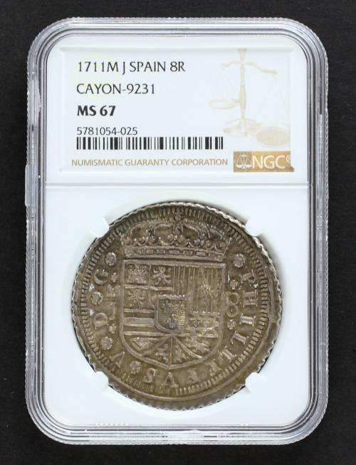 FELIPE V. 8 Reales. 1711. MADRID. J. 27,38 grs. PHILIPPVS e 