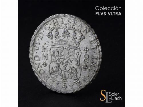 FERNANDO VI. 8 Reales. 1756. MÉXICO. M.M. 26,97 grs. Columna