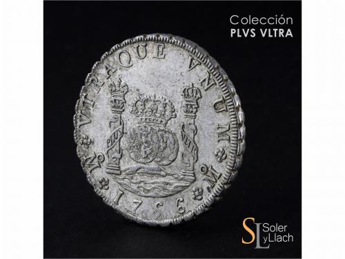 FERNANDO VI. 8 Reales. 1756. MÉXICO. M.M. 26,97 grs. Columna