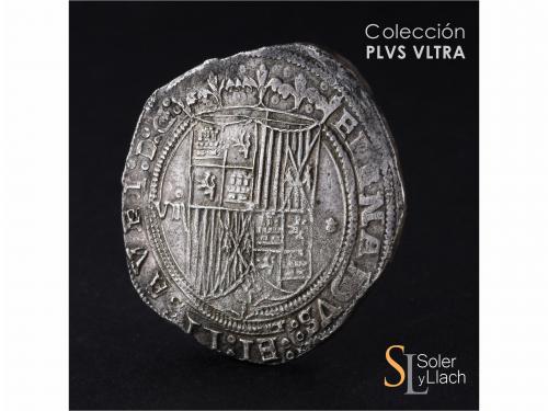 REYES CATÓLICOS. 8 Reales. BURGOS. Anv.: VIII roel encima - 