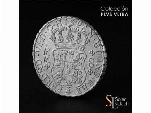 FERNANDO VI. 8 Reales. 1758. MÉXICO. M.M. 26,94 grs. Columna