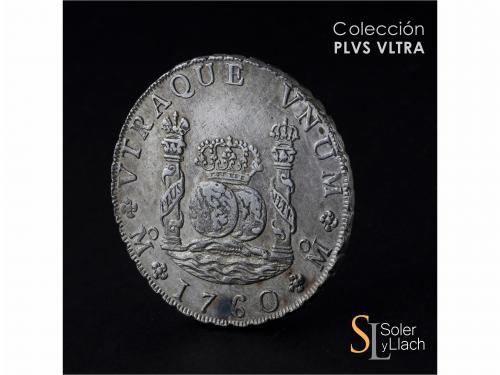 FERNANDO VI. 8 Reales. 1760. MÉXICO. M.M. 26,96 grs. Columna