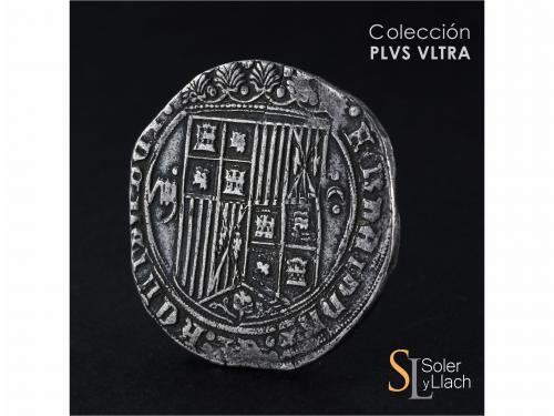 REYES CATÓLICOS. 8 Reales. BURGOS. Anv.: VIII roel encima - 