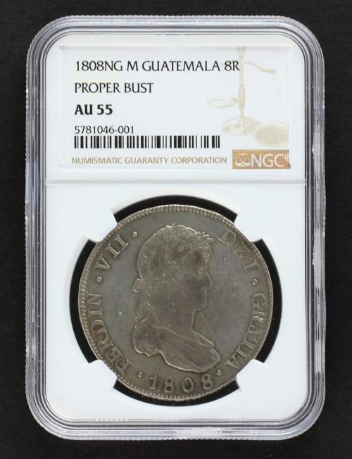 FERNANDO VII. 8 Reales. 1808. GUATEMALA. M. 26,89 grs. Busto