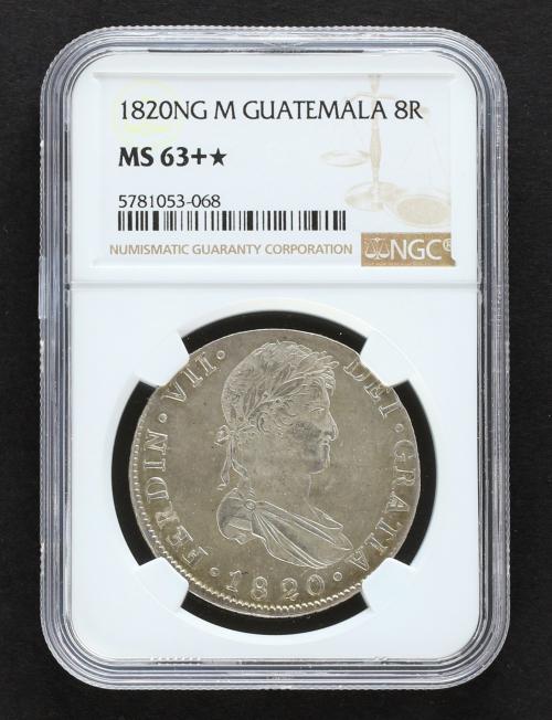 FERNANDO VII. 8 Reales. 1820. GUATEMALA. M. 26,94 grs. Pleno