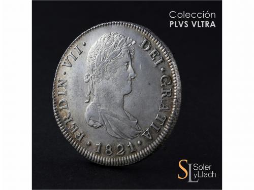FERNANDO VII. 8 Reales. 1821. GUATEMALA. M. 26,89 grs. Pleno