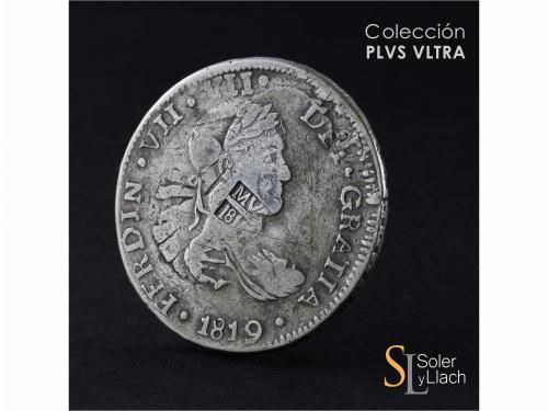 FERNANDO VII. 8 Reales. 1811. MONCLOVA. Anv.: MVA / 1811 sob
