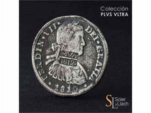 FERNANDO VII. 8 Reales. 1812. MONCLOVA. Anv.: MVA / 1812 sob