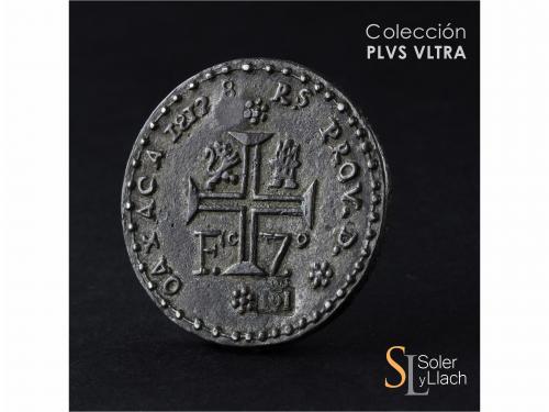 FERNANDO VII. 8 Reales. 1812. OAXACA. Rev.: León pequeño, en