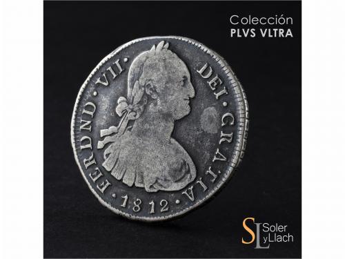 FERNANDO VII. 8 Reales. 1812. POPAYÁN. J.F. 26,21 grs. Busto